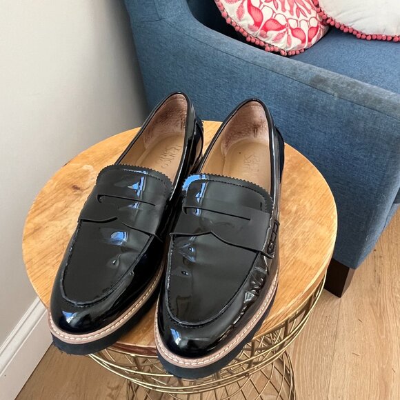 Franco Sarto Patent Lug Sole Loafers Size 8.5 - Picture 4 of 7